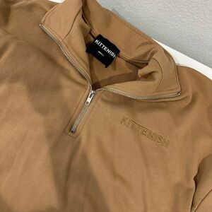 NWWOT Brown Kittenish quarter-zip size M